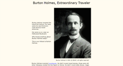 Desktop Screenshot of burtonholmes.org